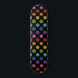 Moderne regenboogstlitter Dot Shimmer Patroon Persoonlijk Skateboard<br><div class="desc">Dit moderne ontwerp is voorzien van een kleurrijk regenboog glitter stippelpatroon #schaats #skateboard #skateboarding #skater #sports #fun #outdoor #rainbow #glitter #girly #lgbt #pride</div>