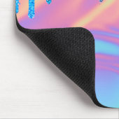 Moderne regenboogstollen maken ombre Holographic Muismat (Hoek)