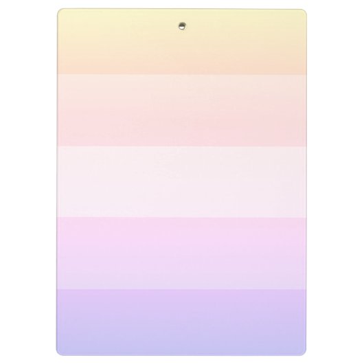 Moderne regenboogstrepen, script name klembord (Achterkant)