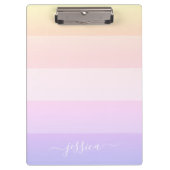 Moderne regenboogstrepen, script name klembord (Voorkant)