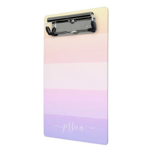 Moderne regenboogstrepen, script name klembord (Angled2)