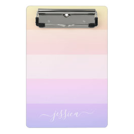 Moderne regenboogstrepen, script name klembord