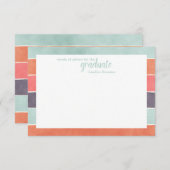 Moderne regenboogstripes Word Kaarten van advies (Voorkant / Achterkant)