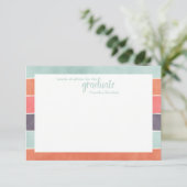 Moderne regenboogstripes Word Kaarten van advies (Staand voorkant)