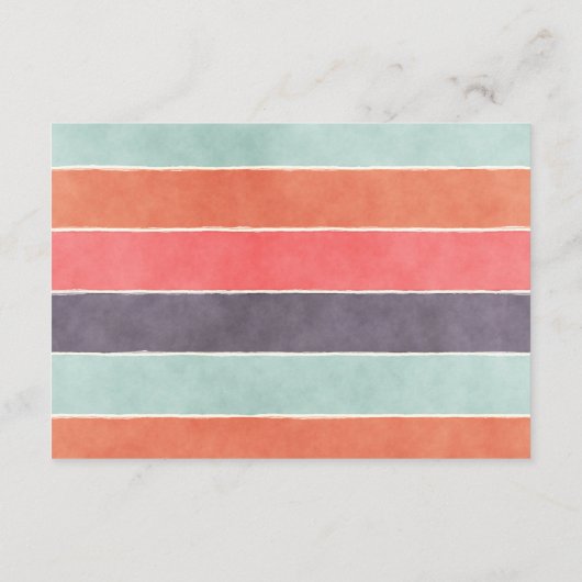 Moderne regenboogstripes Word Kaarten van advies (Achterkant)