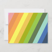 Moderne regenboogstrips Geometrisch geïndividualis Notitiekaartje (Achterkant)