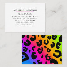 Moderne regenboogVisitekaartje