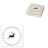 Moderne Reindeer rubberstempel (Gestempeld)
