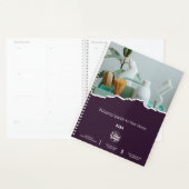 Moderne reiniger Paarse promotie Planner (Display)