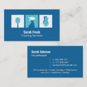 Moderne reinigingsdiensten en ontsmettingsbedrijve visitekaartje (Voorkant / Achterkant)