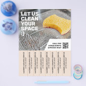 Moderne reinigingsservice demontage flyer (Enkel)