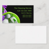 Moderne reinigingsservice krachtig visitekaartje (Voorkant / Achterkant)