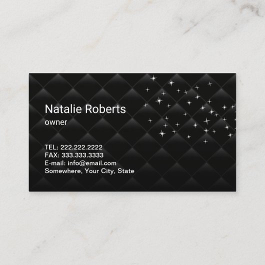 Moderne reinigingsservice Silver Spray Luxury Blac Visitekaartje (Achterkant)