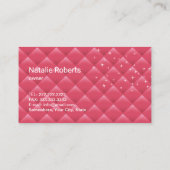 Moderne reinigingsservice Silver Spray Luxury Roze Visitekaartje (Achterkant)