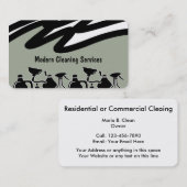 Moderne reinigingsservice visitekaartje (Voorkant / Achterkant)