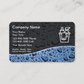 Moderne reinigingsservice visitekaartje (Voorkant)