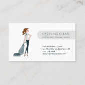 Moderne reinigingsservice voor vaste ruimte visitekaartje (Voorkant)