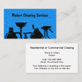 Moderne reinigingsservices - Onafhankelijk ontwerp Visitekaartje (Voorkant / Achterkant)