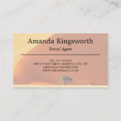 Moderne reisagent professioneel Afrika Namibië Visitekaartje (Achterkant)