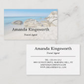 Moderne reisbureau vakantievakantie visitekaartje (Voorkant / Achterkant)