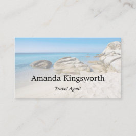 Moderne reisbureau vakantievakantie visitekaartje