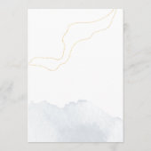 Moderne reisroute en welkomstWaterverf Programmakaart (Achterkant)