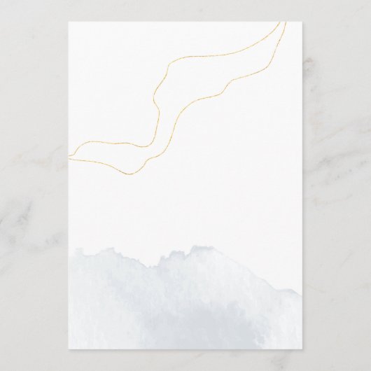 Moderne reisroute en welkomstWaterverf Programmakaart (Achterkant)