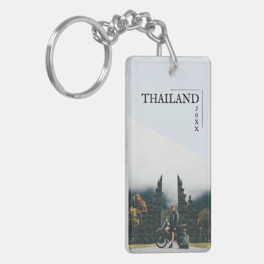 Moderne reissouvenir sleutelhanger (Voorkant Links)