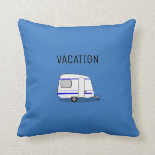 Moderne reisvakantie-caravan avontuurkamperen kussen