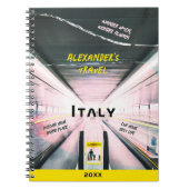 Moderne reizen citeert uw foto naam dagboek notitieboek (Voorkant)