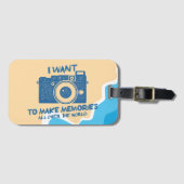 Moderne reiziger Globetrotter Bagagelabel (Voorkant (horizontaal))