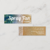 Moderne relaxerende mobiele snuitbus mini visitekaartje (Voorkant / Achterkant)