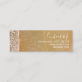 Moderne relaxerende mobiele snuitbus mini visitekaartje (Achterkant)