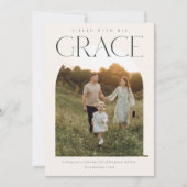 Moderne Religieuze Christelijke Boog Foto Kerst Feestdagenkaart (Voorkant)