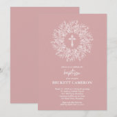 Moderne religieuze doop en doop kaart (Voorkant / Achterkant)