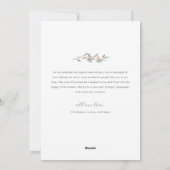 Moderne Religieuze Kerstgroenvoorziening Multi Fot Feestdagenkaart (Achterkant)