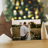 Moderne religieuze kerstster feestdagenkaart