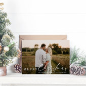 Moderne religieuze kerstster feestdagenkaart