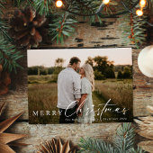 Moderne religieuze kerstster feestdagenkaart