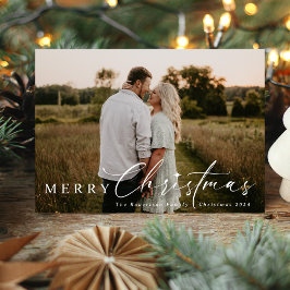 Moderne religieuze kerstster feestdagenkaart