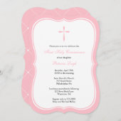 Moderne Religieuze Kruis, roze Kaart (Voorkant / Achterkant)