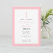 Moderne Religieuze Kruis, roze Kaart (Staand voorkant)