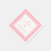 Moderne Religieuze Kruis, roze Servet (Hoek)