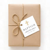 Moderne Religieuze Kruis Schrift Doop  Bedankjes Labels