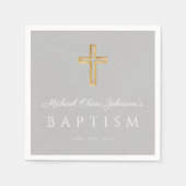 Moderne religieuze kruisdoop servet (Voorkant)