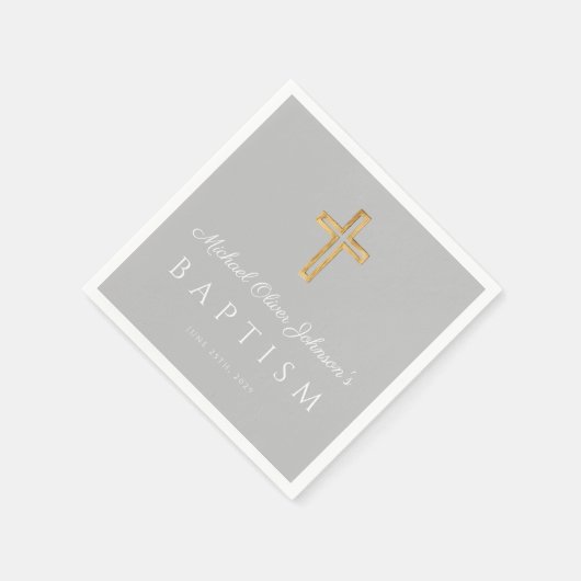 Moderne religieuze kruisdoop servet (Hoek)