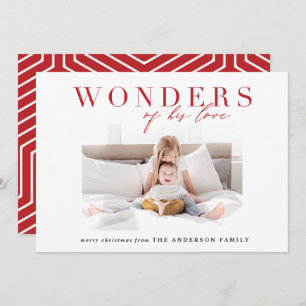 Moderne religieuze meerfotokerst feestdagenkaart