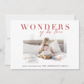 Moderne religieuze multi-foto kerst feestdagenkaart (Voorkant)