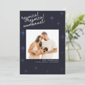 Moderne Religieuze North Star Kerstmis Fotokaart Kaart (Staand voorkant)