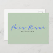 Moderne religieuze paaskaart briefkaart (Voorkant / Achterkant)